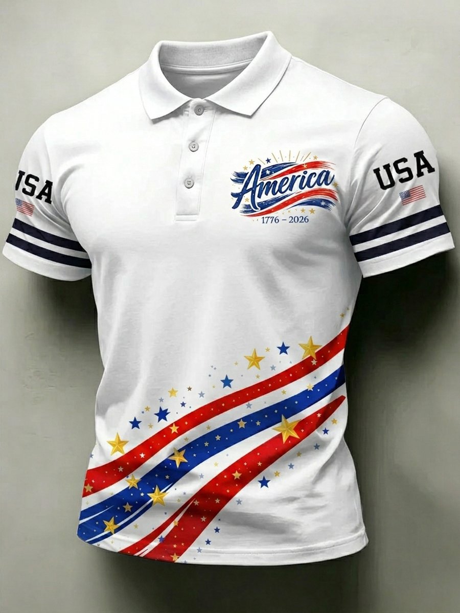 Men's U.S. 250th Anniversary Short-Sleeve Polo Shirt