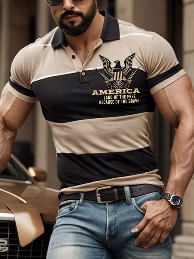 Men's U.S. 250th Anniversary Printed Polo Shirt