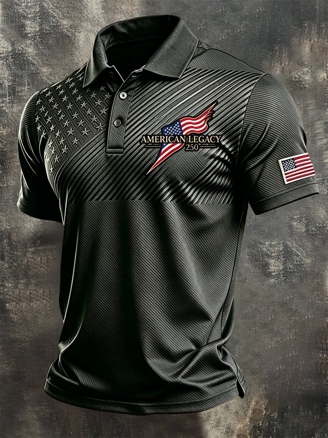Men's U.S. 250th Anniversary Printed Polo Shirt