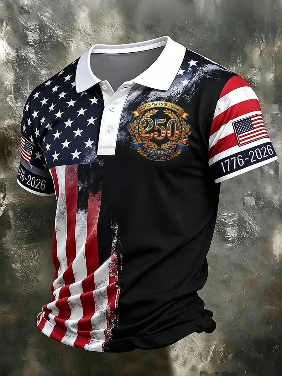 Men's U.S. 250th Anniversary Short-Sleeve Polo Shirt