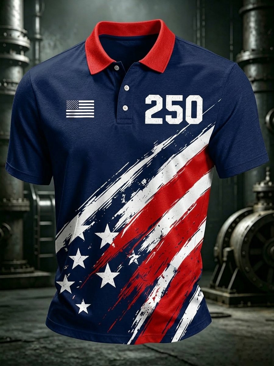 Men's U.S. 250th Anniversary Short-Sleeve Polo Shirt