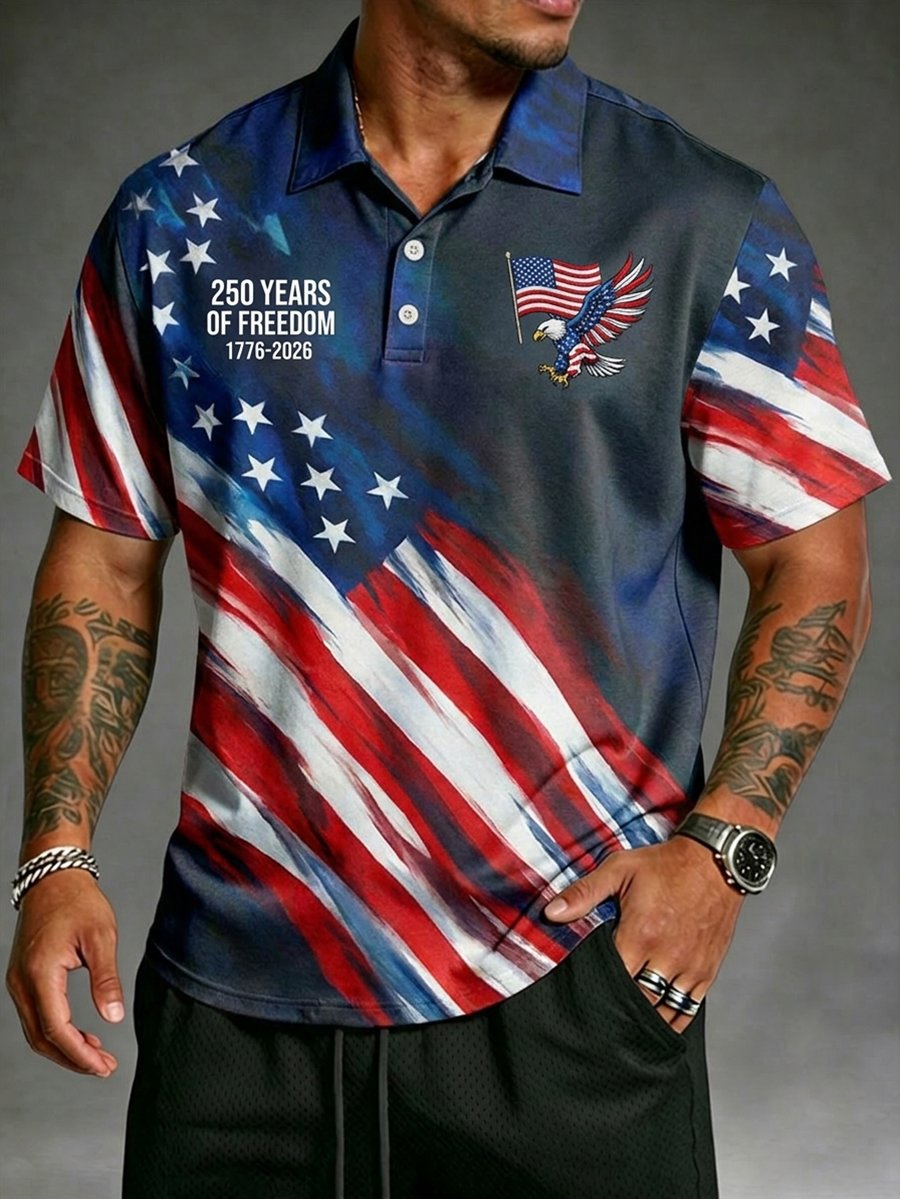 Men's U.S. 250th Anniversary Short-Sleeve Polo Shirt