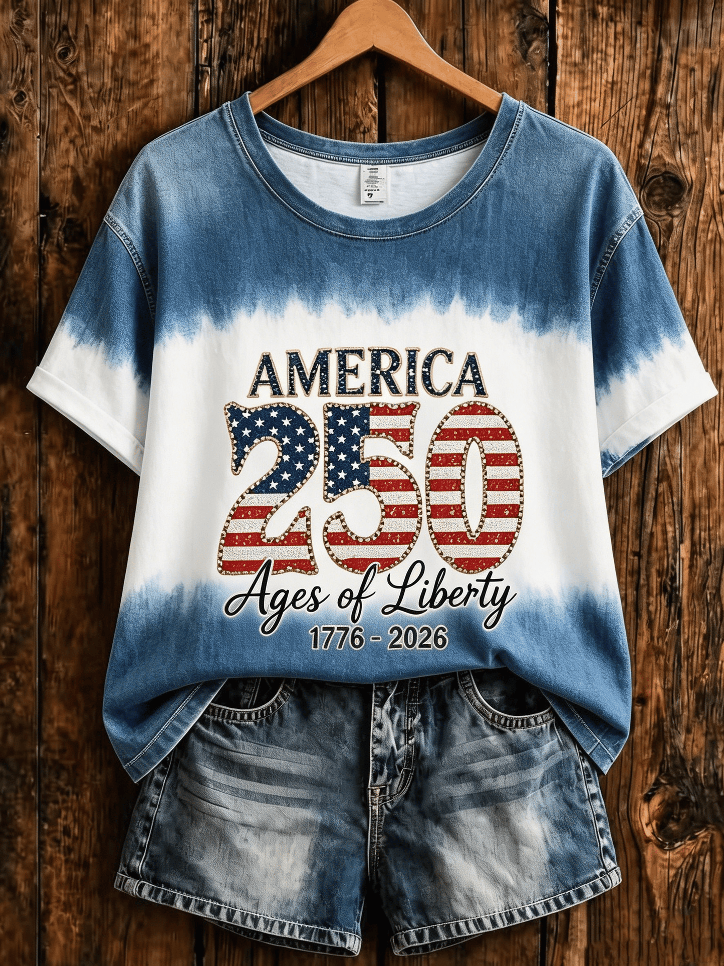 Women's USA 250th Anniversary Printed T-shirt