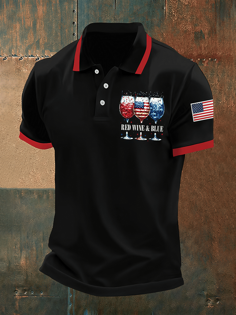 Men's Printed Polo Shirt for USA 250th Anniversary