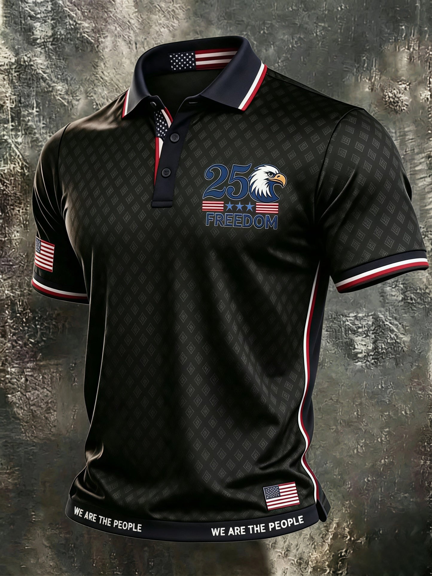 Men's Printed Polo Shirt for USA 250th Anniversary
