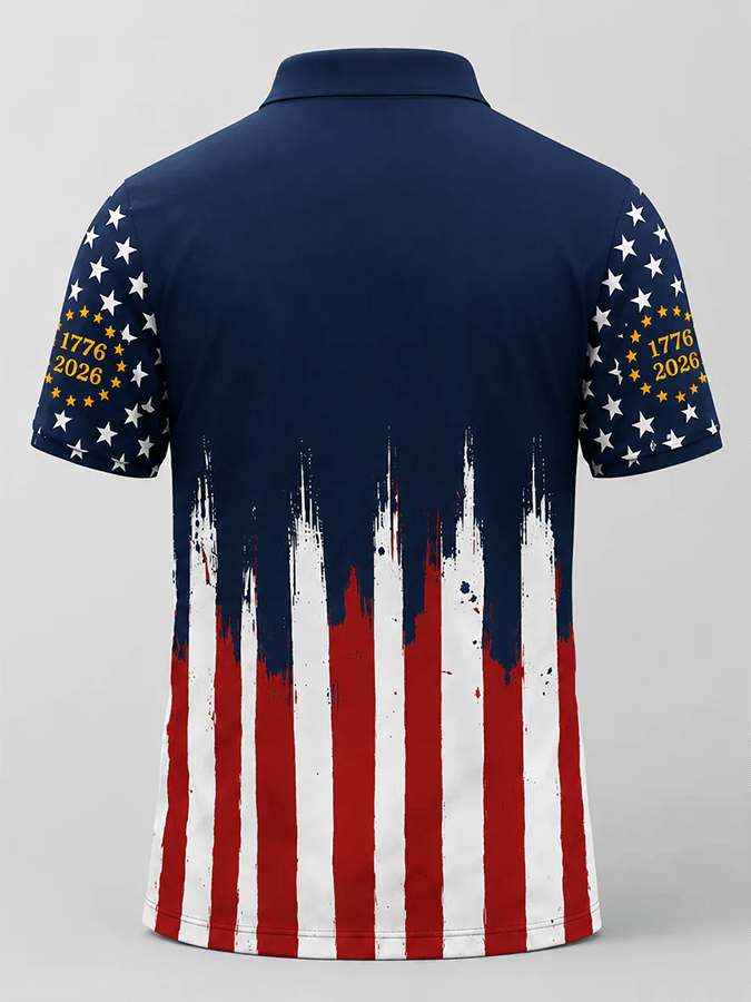 Patriotic Eagle 1776-2026 - USA 250th Anniversary Polo Shirt