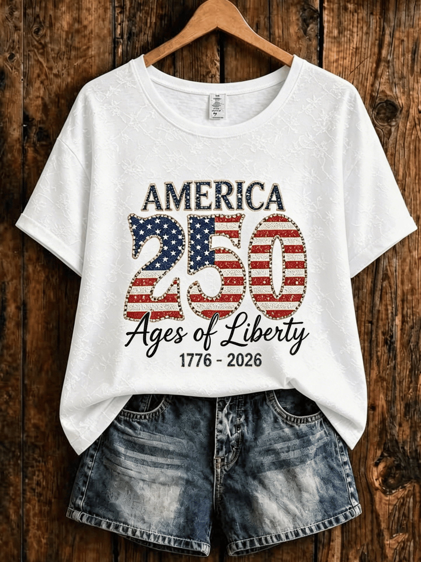 Women's USA 250th Anniversary Printed T-shirt