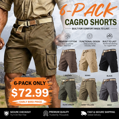 Men's Tactical Cargo Shorts with Multifunctional Pockets