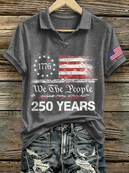 Women's Retro American 250  Printed T-shirt