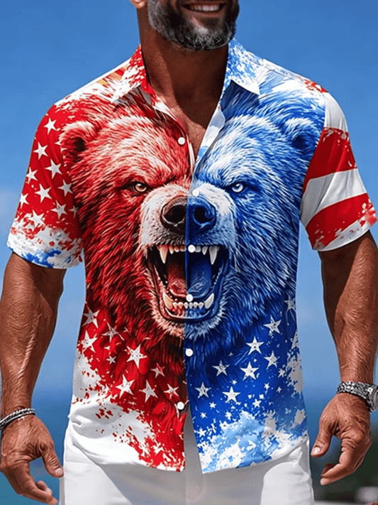 Men's U.S. 250th Anniversary Waffle-Knit Short-Sleeve Shirt