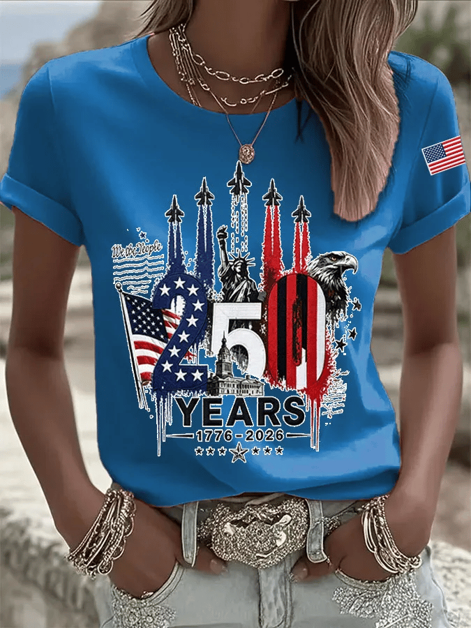 Women's Casual Print Short-Sleeve T-Shirt