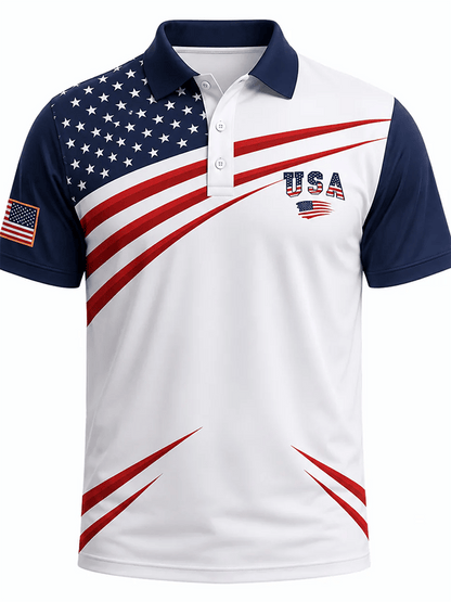 Patriotic Eagle 1776-2026 - USA 250th Anniversary Polo Shirt