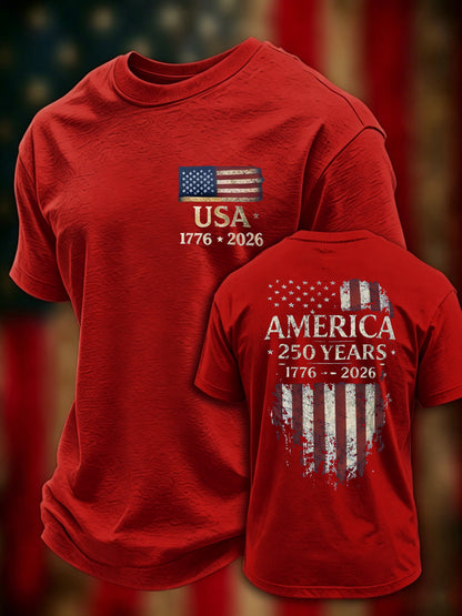 Men's Casual Printed Short-Sleeve T-Shirt