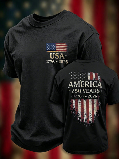 Men's Casual Printed Short-Sleeve T-Shirt