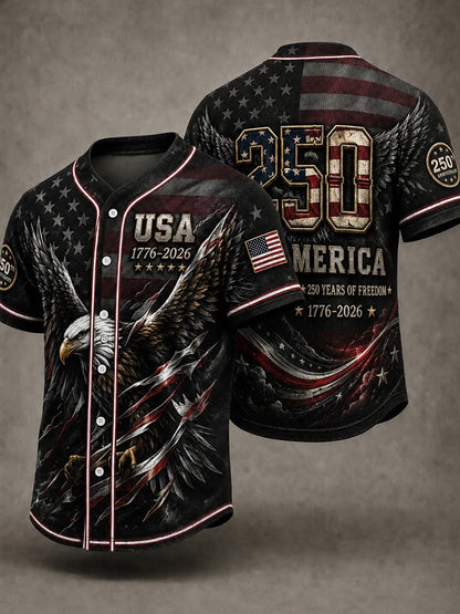 Men's Vintage-Style USA 250th Anniversary Graphic Top