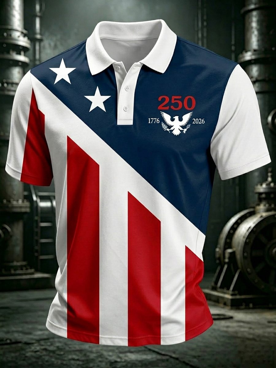 Men's U.S. 250th Anniversary Short-Sleeve Polo Shirt