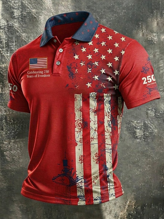 Men's U.S. 250th Anniversary Short-Sleeve Polo Shirt