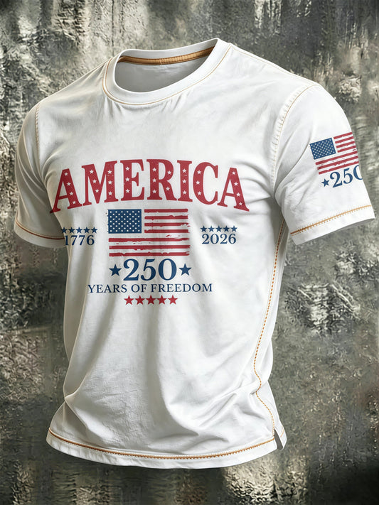 Men's USA 250th Anniversary Printed T-shirt