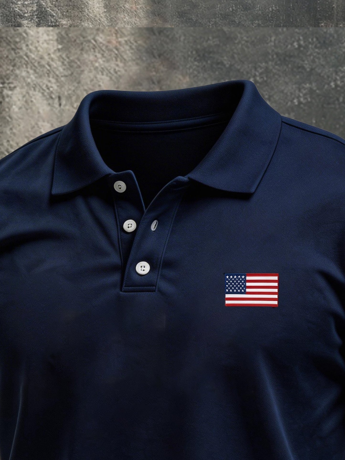 Men's Vintage Patriot Polo Collar Short Sleeve