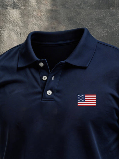 Men's Vintage Patriot Polo Collar Short Sleeve