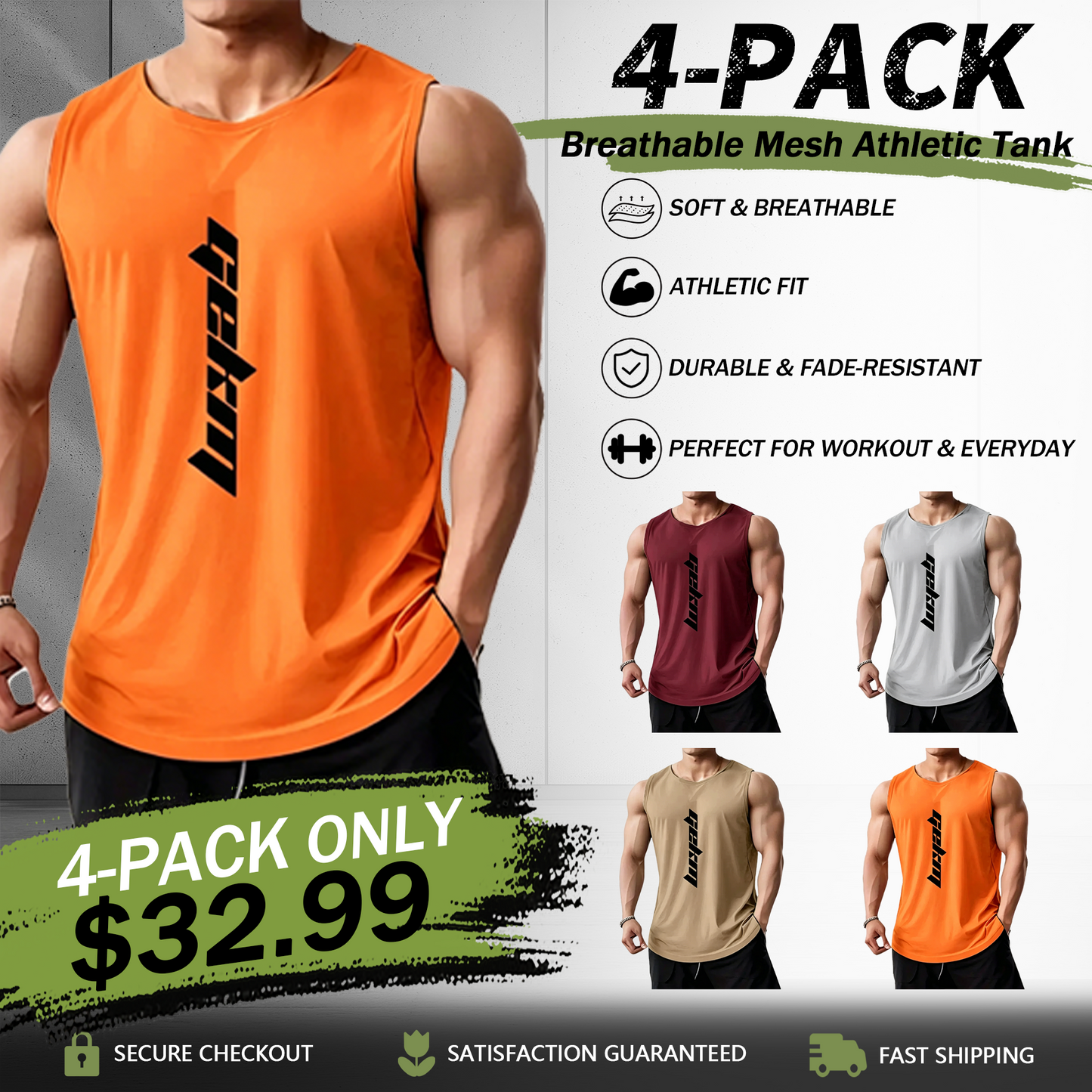 Men's Gym Athletic Casual Tank Tops