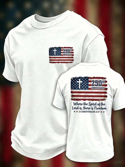 Men's Casual Printed Short-Sleeve T-Shirt