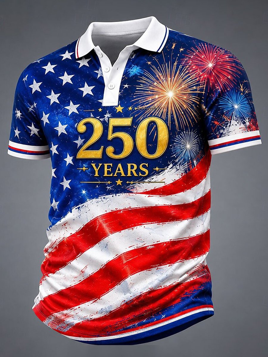 Men's U.S. 250th Anniversary Short-Sleeve Polo Shirt