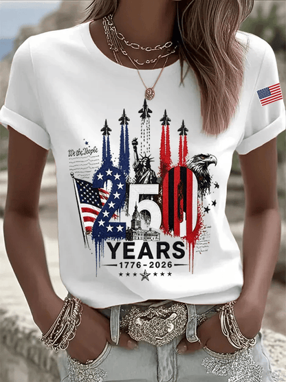 Women's Casual Print Short-Sleeve T-Shirt