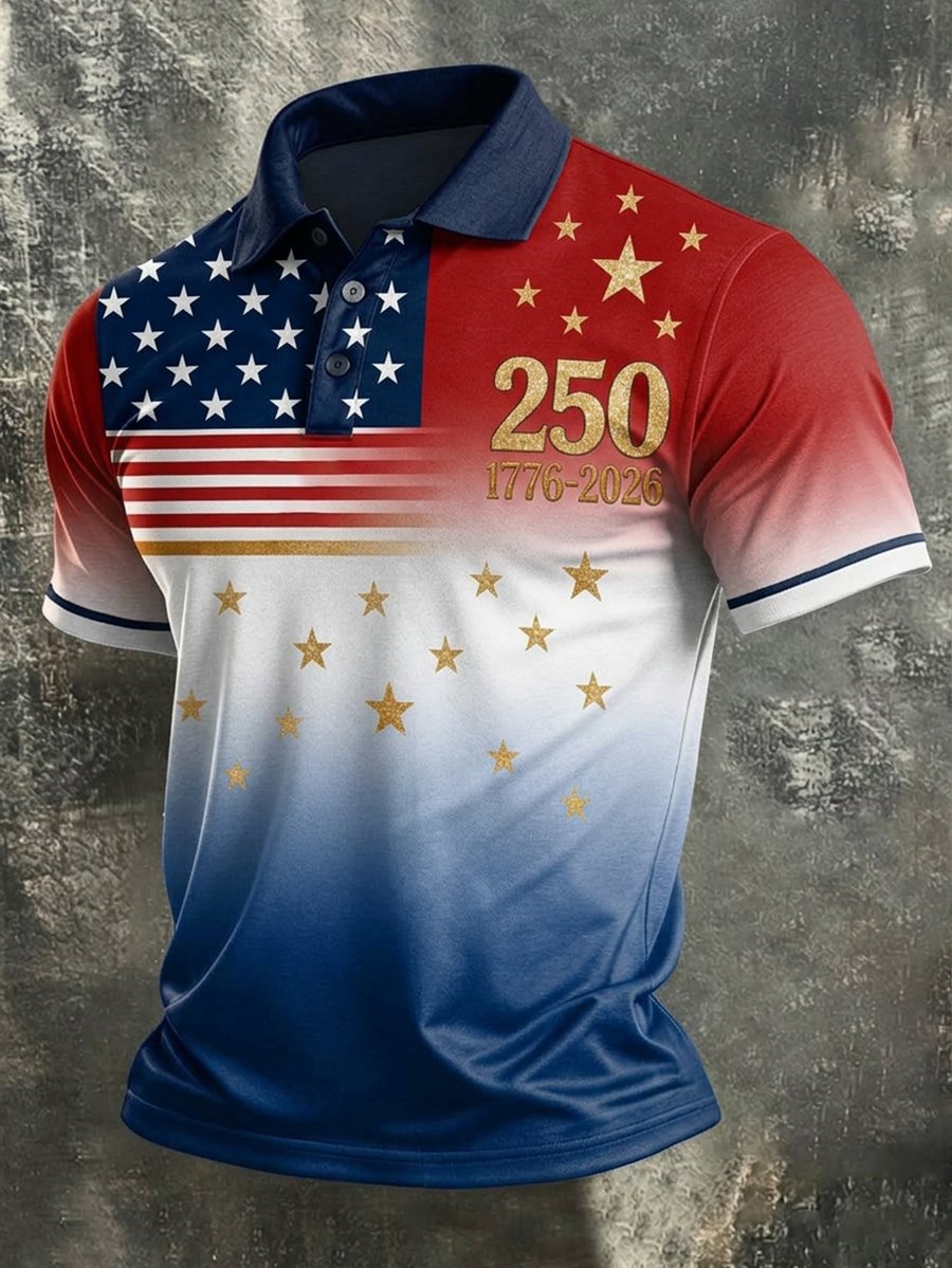 Men's U.S. 250th Anniversary Short-Sleeve Polo Shirt