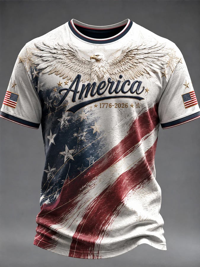 Men's Vintage USA 250th Anniversary Graphic T-Shirt