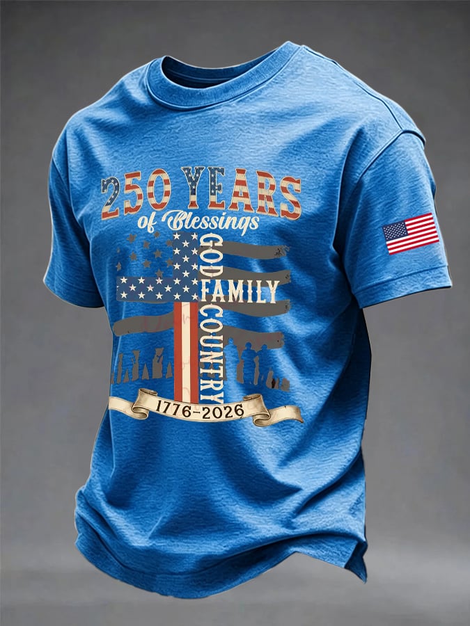 Men's Casual Printed Short-Sleeve T-Shirt