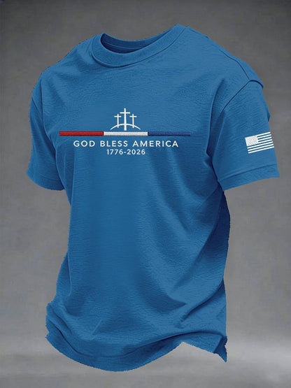 Men's Casual Printed Short-Sleeve T-Shirt