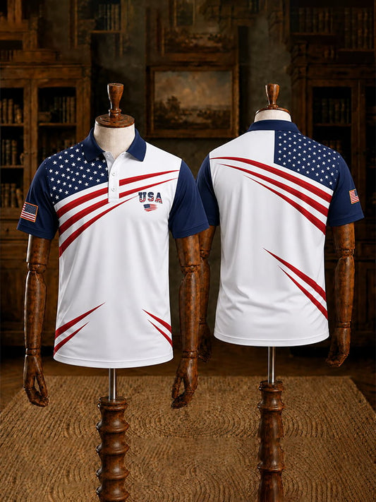 Patriotic Eagle 1776-2026 - USA 250th Anniversary Polo Shirt