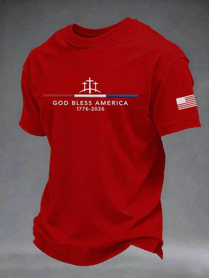 Men's Casual Printed Short-Sleeve T-Shirt