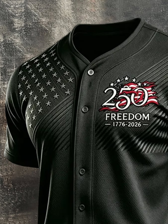 Men's Vintage Independence Day Patriotic Short-Sleeve T-Shirt