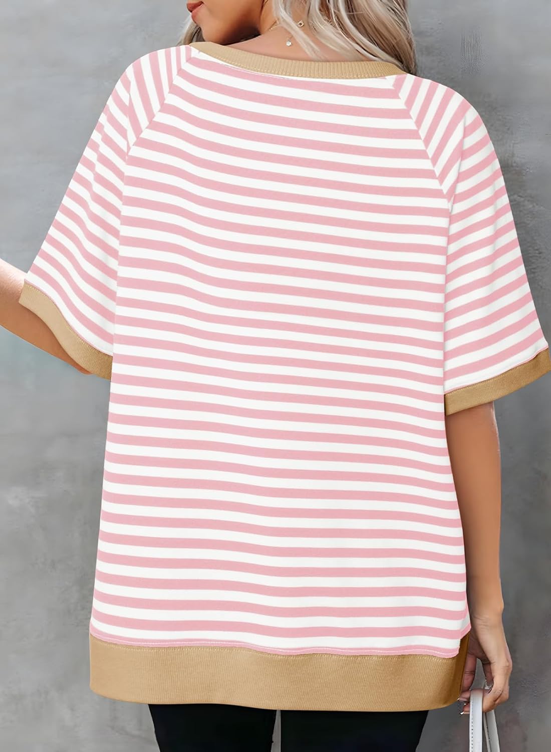 Women's Oversized Striped T Shirts