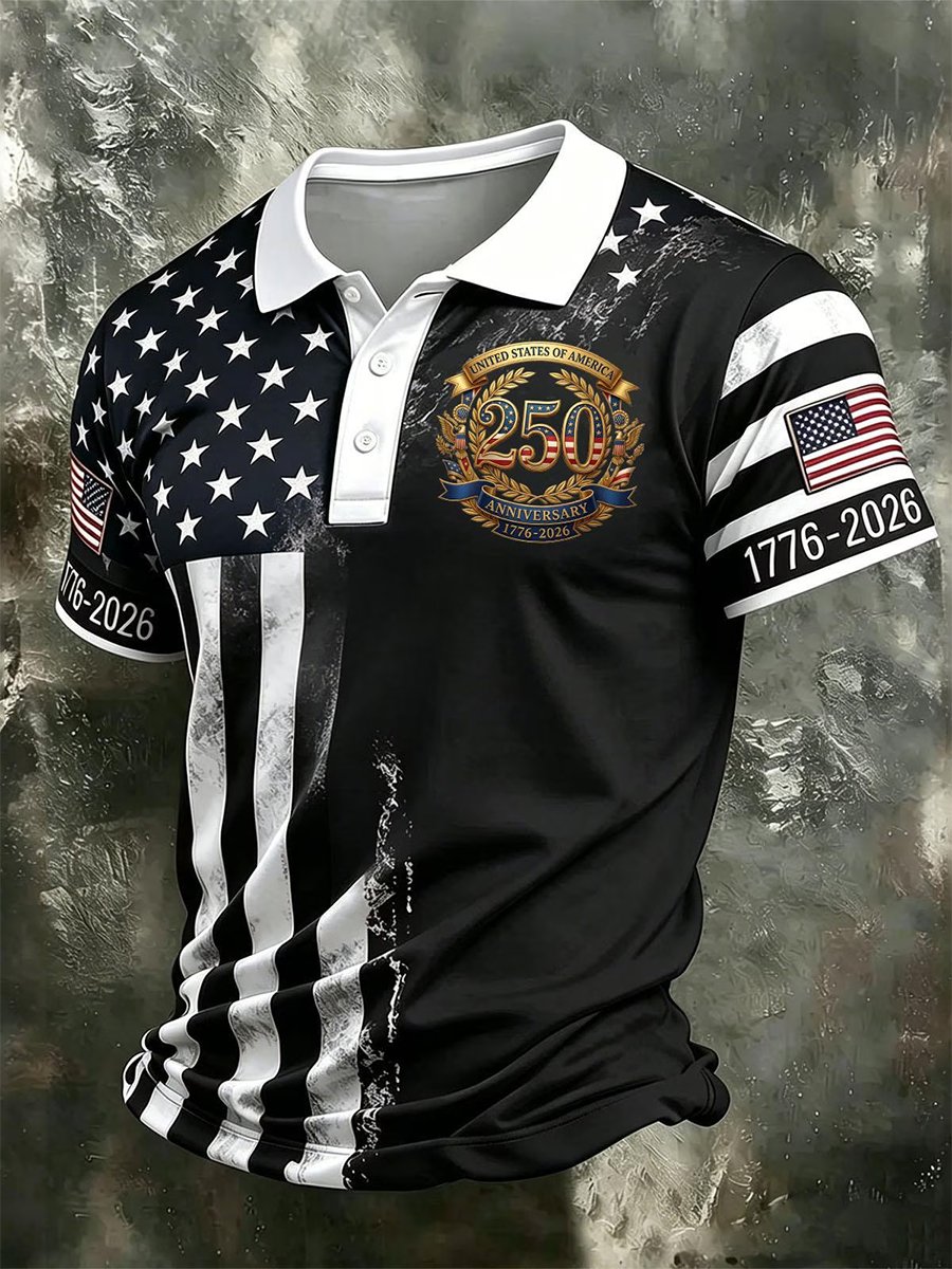 Men's U.S. 250th Anniversary Short-Sleeve Polo Shirt