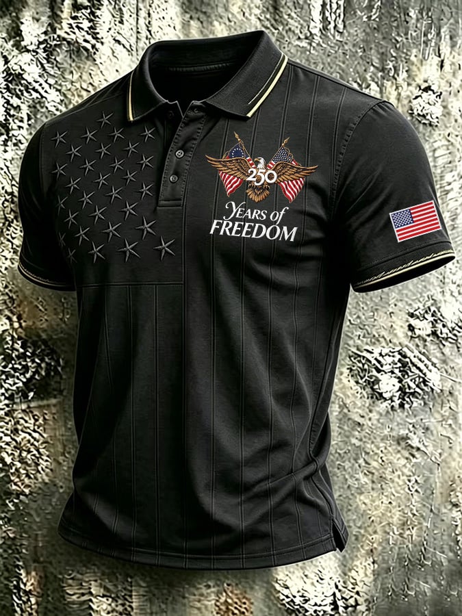 Men's U.S. 250th Anniversary Commemorative Printed Polo Shirt