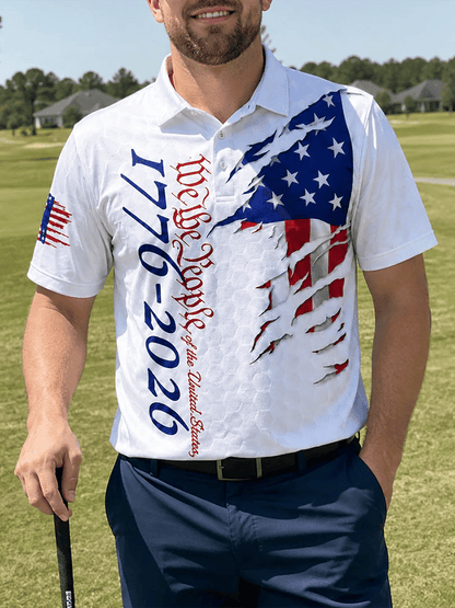 Patriotic Eagle 1776-2026 - USA 250th Anniversary Polo Shirt