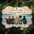 A True Friendship Is A Journey Without An End - Personalized Acrylic Ornament - Gift For Friend