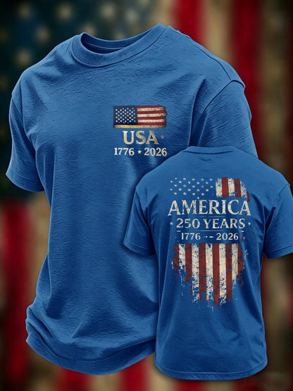 Men's Casual Printed Short-Sleeve T-Shirt