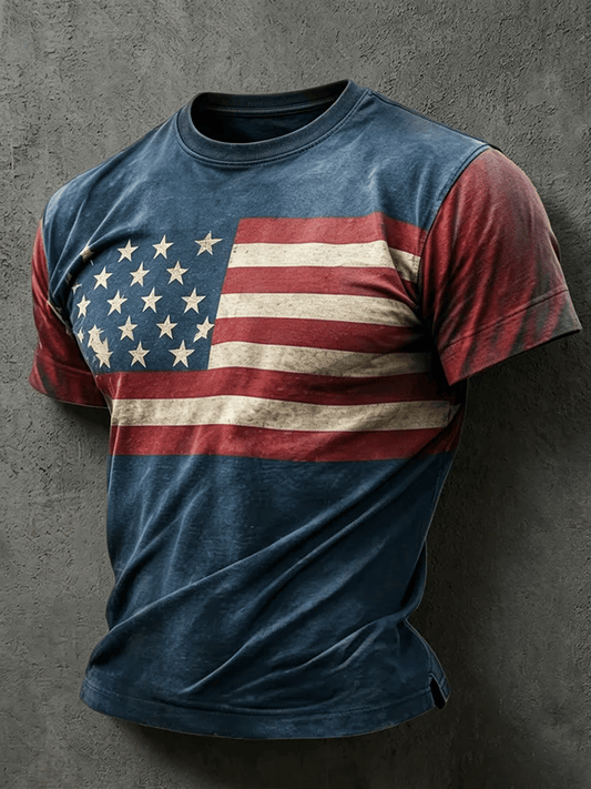 Men's  Independence Day We The People 1776-2026 Printed Casual T-Shirt