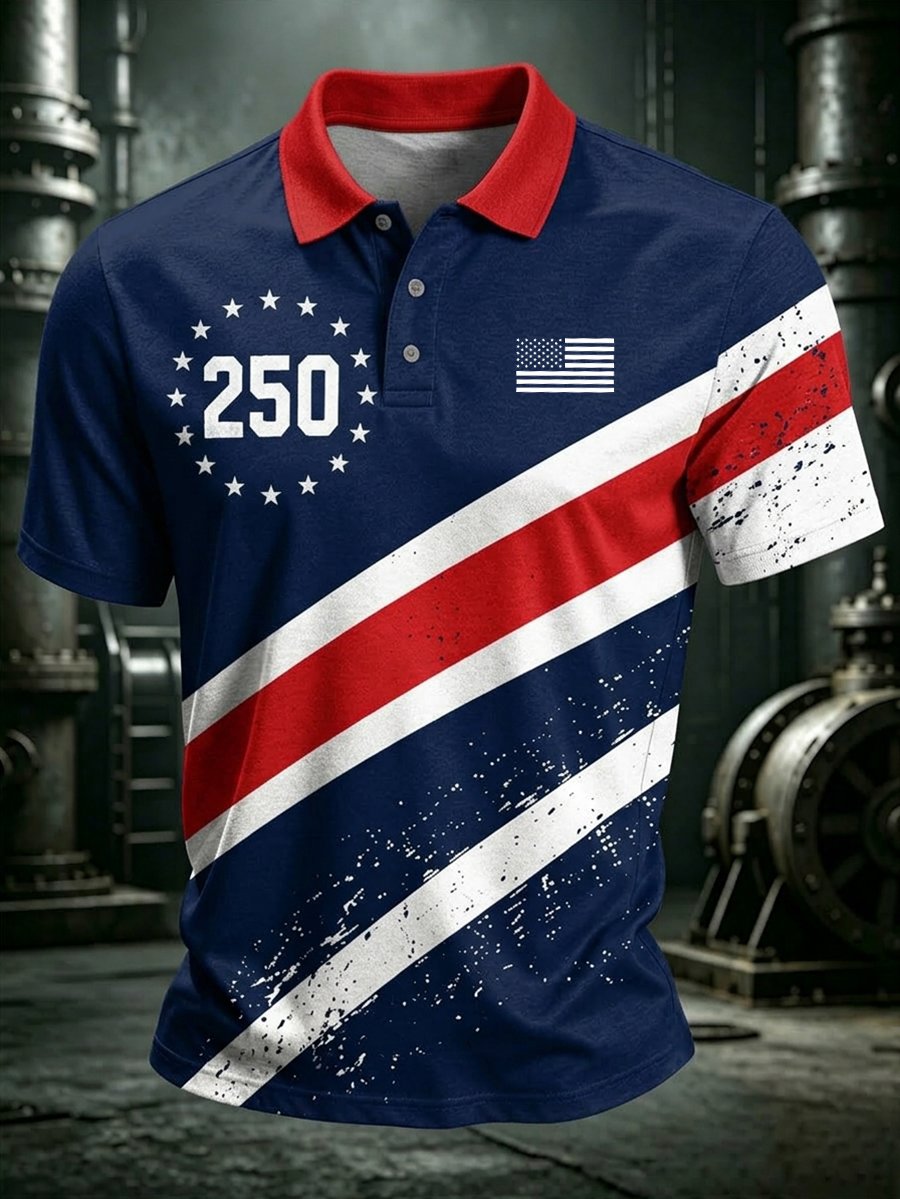 Men's U.S. 250th Anniversary Short-Sleeve Polo Shirt