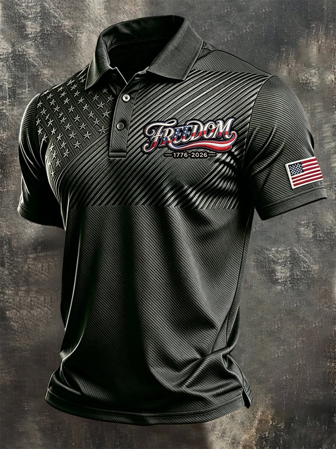 Men's U.S. 250th Anniversary Printed Polo Shirt