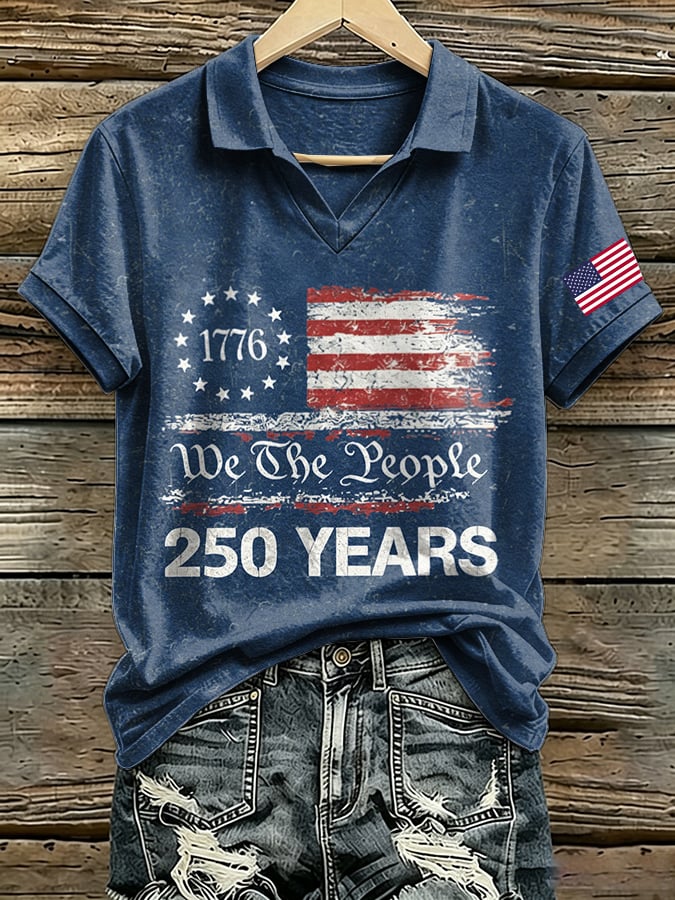 Women's Retro American 250  Printed T-shirt