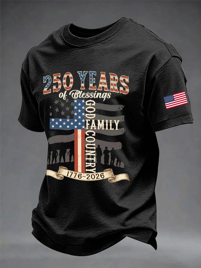 Men's Casual Printed Short-Sleeve T-Shirt
