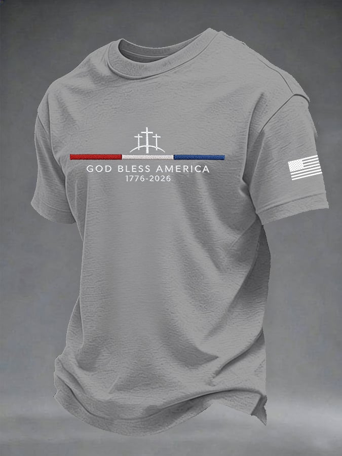 Men's Casual Printed Short-Sleeve T-Shirt