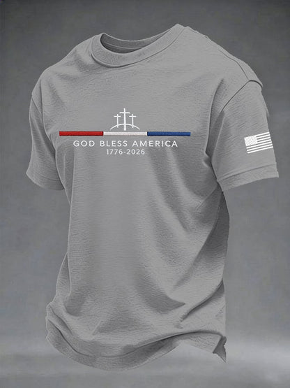 Men's Casual Printed Short-Sleeve T-Shirt