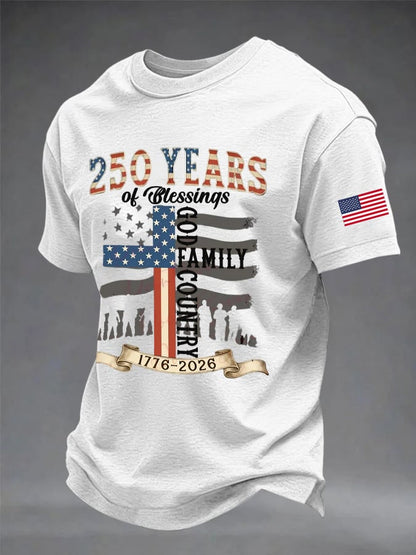 Men's Casual Printed Short-Sleeve T-Shirt