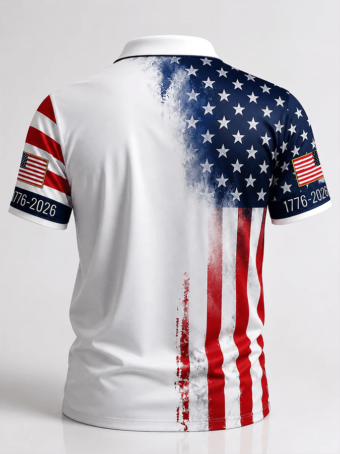 Patriotic Eagle 1776-2026 - USA 250th Anniversary Polo Shirt